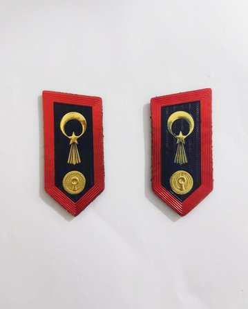 Single Sword plastik jandarma asayiş yaka spoletleri(ASAYİŞ-Muhabere)