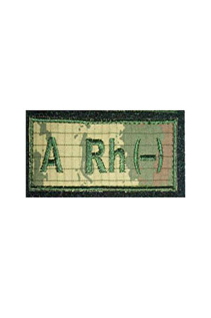 Single Sword Nakış Kan Grubu Patch - Peç TSK-A RH (+)