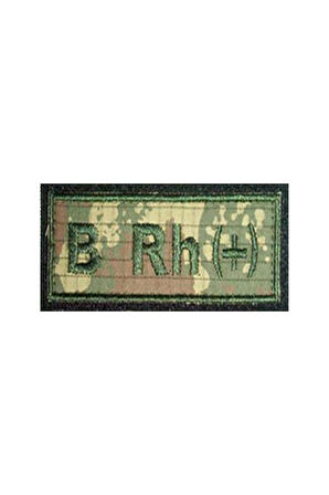 Single Sword Nakış Kan Grubu Patch - Peç TSK-A RH (+)
