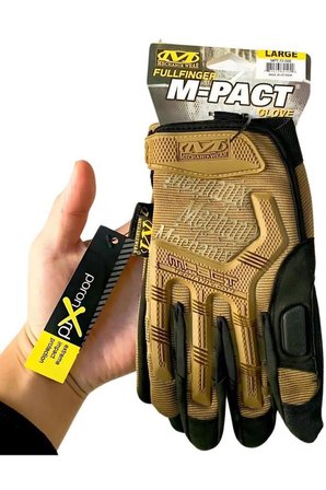 Single Sword Mechanix Tam Parmak Taktik Eldiven, Darbe Emici İş Eldiveni, Dokunmatik Özellikli Motosiklet&Spor Eldiveni, Unisex(SARI-L)