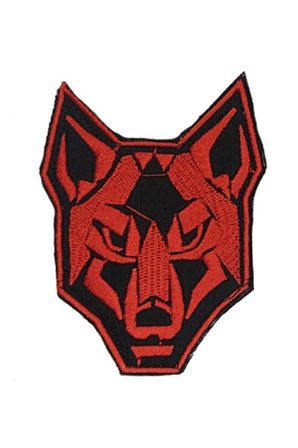 Single Sword Nakış Patch - Kurt Peç(SİYAH-BEYAZ)