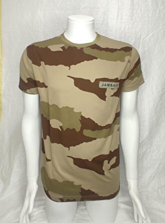 Yakasız Kısa Kol Erkek T-Shirt Jambaar Ç.KAMUFLAJ-L