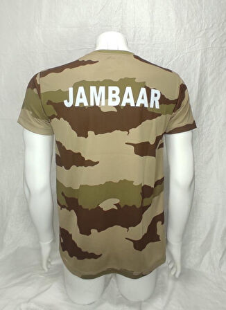 Yakasız Kısa Kol Erkek T-Shirt Jambaar Ç.KAMUFLAJ-L