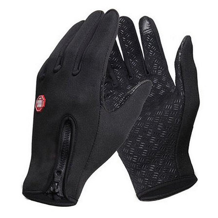 Tam Parmak Dokunmatik Özellikli Motosiklet Ve Bisiklet Eldiveni, Sporcu, Ağırlık Eldiveni(SİYAH-XL)