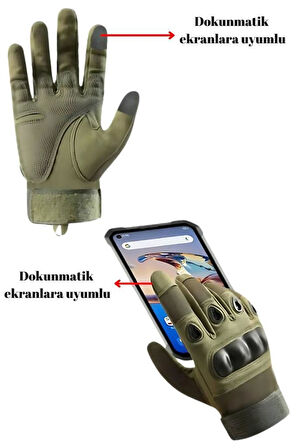 Single Sword Taktik Dokunmatik Parmak Uçlu Eldiven HAKİ-L