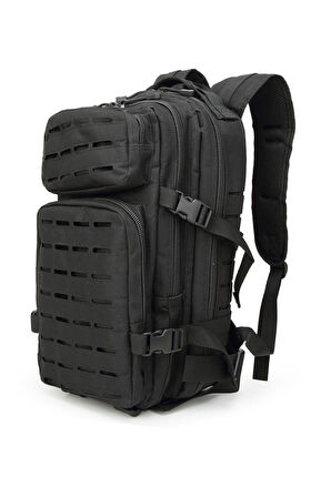 Single Sword 30 Litre Lazer Kesimli Taktik Sırt Çantası SİYAH