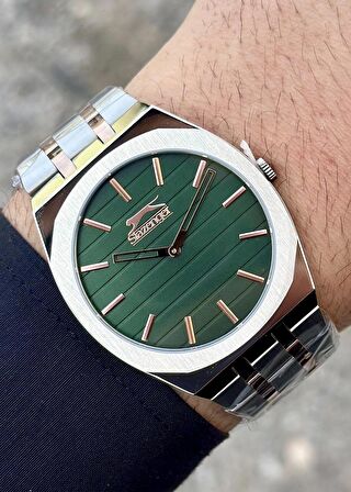 Slazenger Gümüş/RoseGold Renk Kordon Erkek Kol Saati