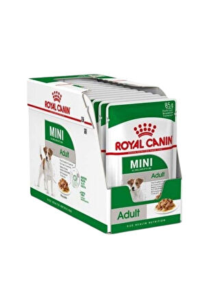 Royal Canin Mini Adult Köpek Maması, Küçük Irk, Yetişkin, 12 x 85 G