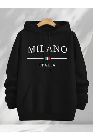 Çok Renkli Baskılı kapuşonlu Sweatshirt 3'lü Fırsat Paketi