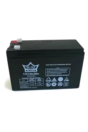 Ortec Akü (1koli-10adet) 12 V 7ah Siyah Kuru Akü