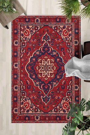 Yıkanabilir Kaymaz Taban Dijital Baskılı Halı ve Yolluk – Leke Tutmaz Salon & Mutfak Halısı