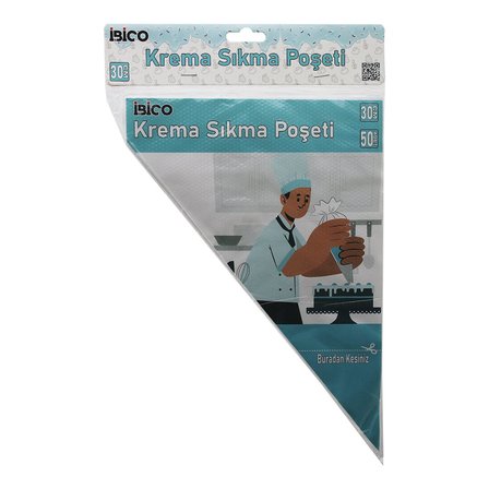 NAYLON 30CM 50PCS KREMA SIKMA  POŞETİ TORBASI (5566)