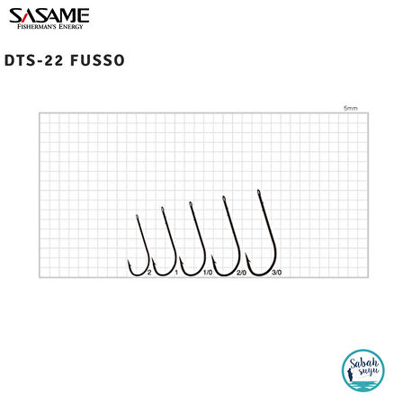 Sasame Fusso DTS22 TC Coat Tırnaklı Halkalı İğne #2/0 (5Ad)