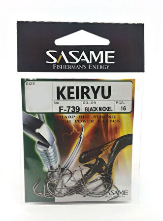 Sasame Keiryu F 739 Black Nikel Olta İğnesi Black Nickel-NO:5