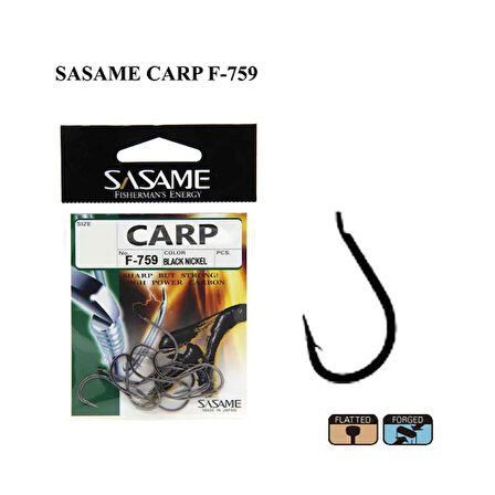Sasame F-759 Black Crome İğne No: 3 (16’lı)