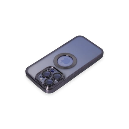 Apple İphone 15 Pro Max Kılıf Slot Silikon - Mor iegxx