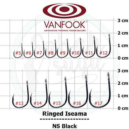 Vanfook Ringed Iseama Delikli İğne NS Black #7