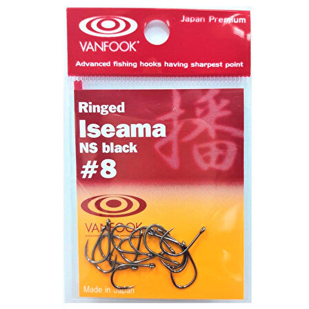 Vanfook Ringed Iseama Delikli İğne NS Black #8