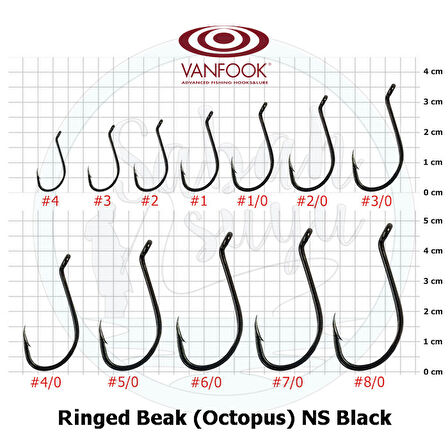 Vanfook Ringed Beak Delikli İğne NS Black #3