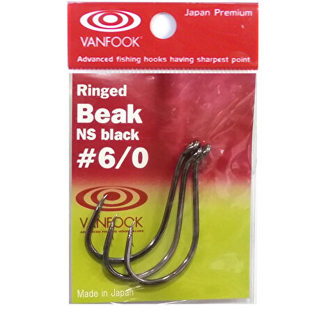 Vanfook Ringed Beak Delikli İğne NS Black #6/0