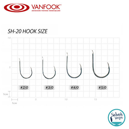 Vanfook Spear Hook SH-20 Asist İğne #4/0 (7Ad)