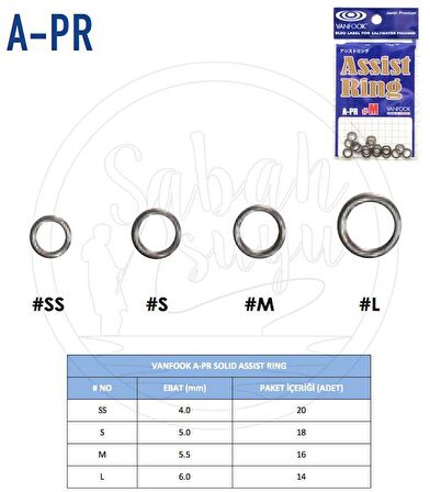 Vanfook A-PR Solid Assist Ring #L 6mm