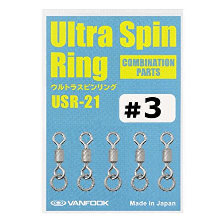 Vanfook Ultra Spin Ring Halkalı Fırdöndü USR-21 Silver #3 (5 Ad)