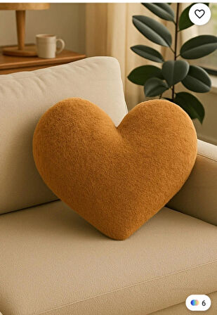 Dekoratif kalp minder yastık kırlent 