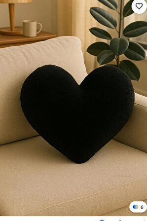 Dekoratif kalp minder yastık kırlent 