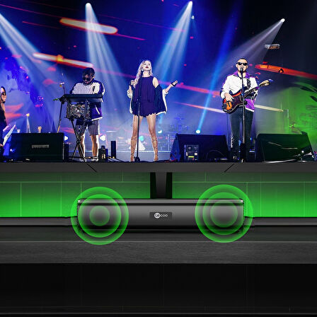 Lecoo DS107 Kablolu USB/AUX Stereo 6W Soundbar Taşınabilir Hoparlör Siyah