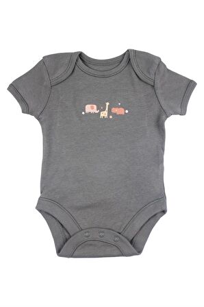 Bebek Zürafa Desenli %100 Pamuklu 10'lu Renkli Bodysuit / Zıbın