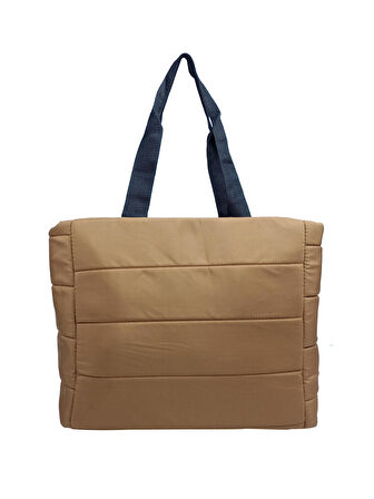 SİA ÇANTA Samilon Kabartmalı Puf Kumaş Shopper Çanta Rahat Omuz Askılı Hafif , İç Astarlı , Ön Cift Fermuarlı Göz  Kaliteli Mükemmel İşçilik Geniş Rahat Hafif Çanta