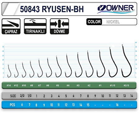 Owner 50843 Ryusen-Bh White İğne