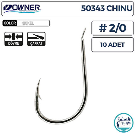 Owner 50343 Chinu İğne #2/0 (10 Adet) Beyaz