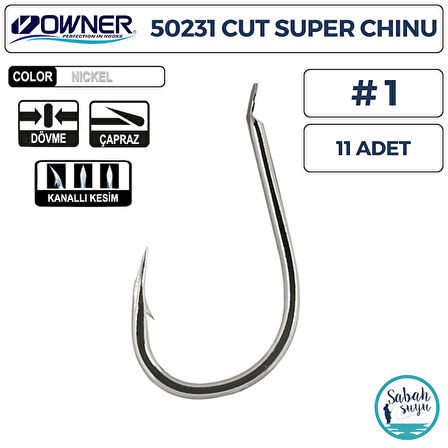 Owner 50231 Cut Super Chinu İğne Beyaz #1 (11 Adet)