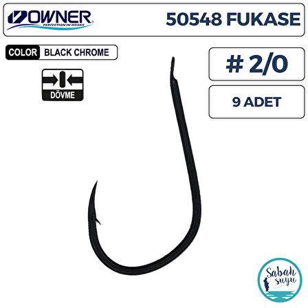 Owner 50548 Fukase İğne #2/0 (9 Adet) Siyah