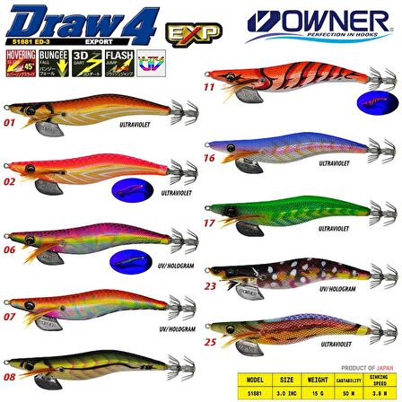 Owner 51881 Draw Squid ED-3 - 06