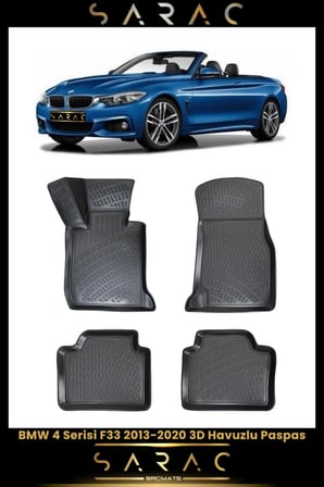 Bmw 4 Serisi F33 2016 Model Araca Özel 3d Havuzlu Paspas