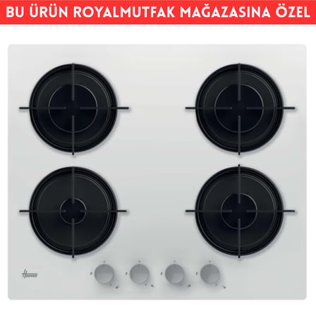 Hoover Roma /  Beyaz Cam Dijital Turbo Ankastre Set (HO3158W+ HVW6MW +HDG6C1GWTK)