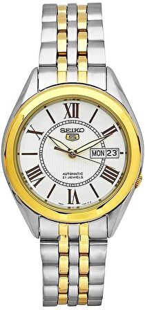 Seiko 5 SNKL36J1 Japan Otomatik Çelik Altın/Gri 39 mm Erkek Kol Saati