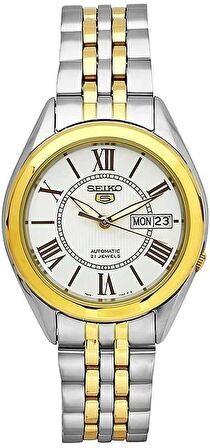 Seiko 5 SNKL36J1 Japan Otomatik Çelik Altın/Gri 39 mm Erkek Kol Saati