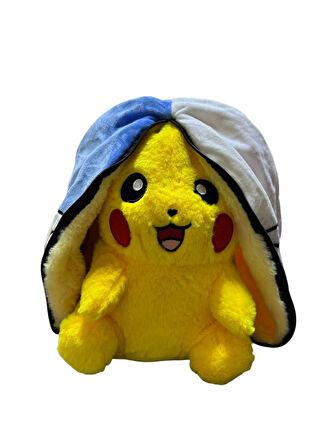 Süpriz Pokemon Fermuarlı  Açılır Kapanır Peluş Oyuncak  25 cm