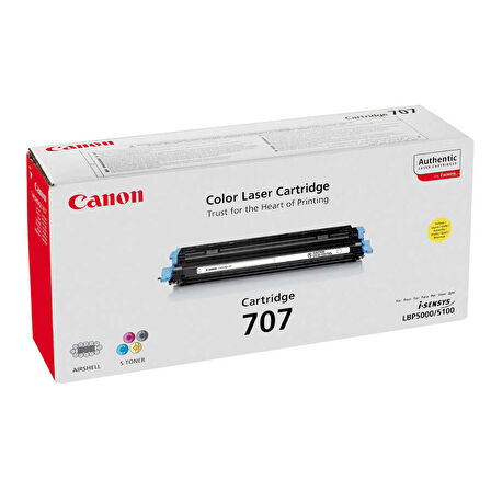 Canon CRG-707/9421A004 Sarı Orijinal Toner