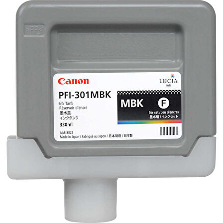 Canon PFI-301MBK-1485B001 Mat Siyah Orijinal Kartuş
