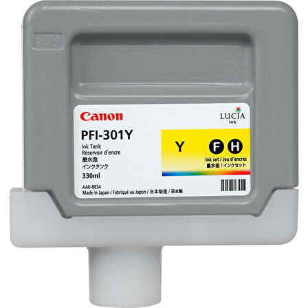 Canon PFI-301Y-1489B001 Sarı Orijinal Kartuş