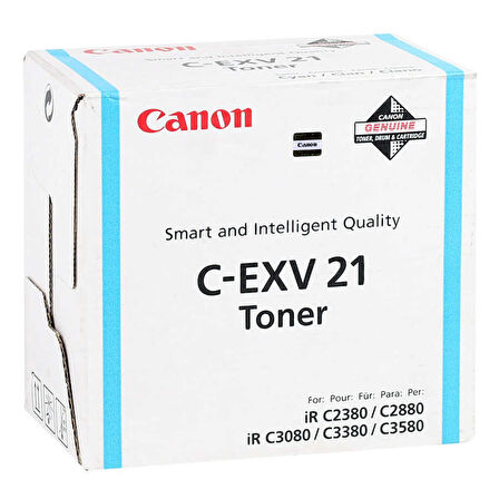 Canon C-EXV-21- 0453B002 Mavi Orijinal Fotokopi Toneri