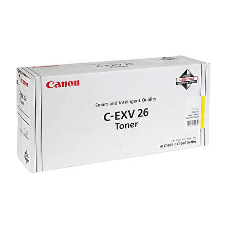 Canon C-EXV-26 1657B006 Sarı Orijinal Toner