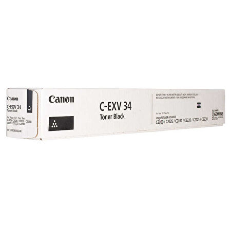 Canon C-EXV-34- 3782B002 Siyah Orijinal Fotokopi Toneri