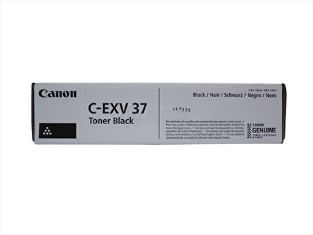 Canon C-EXV 37 Siyah Toner Orjinal, IR 1730, 1740, 1750
