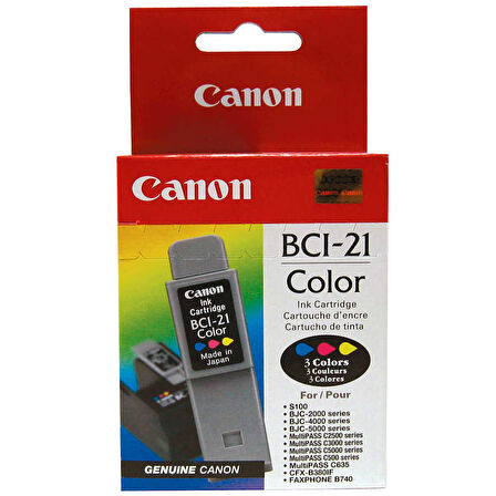 Canon BCI-21 Renkli Orijinal Kartuş